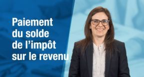 Paiement du solde de l’impôt sur le revenu